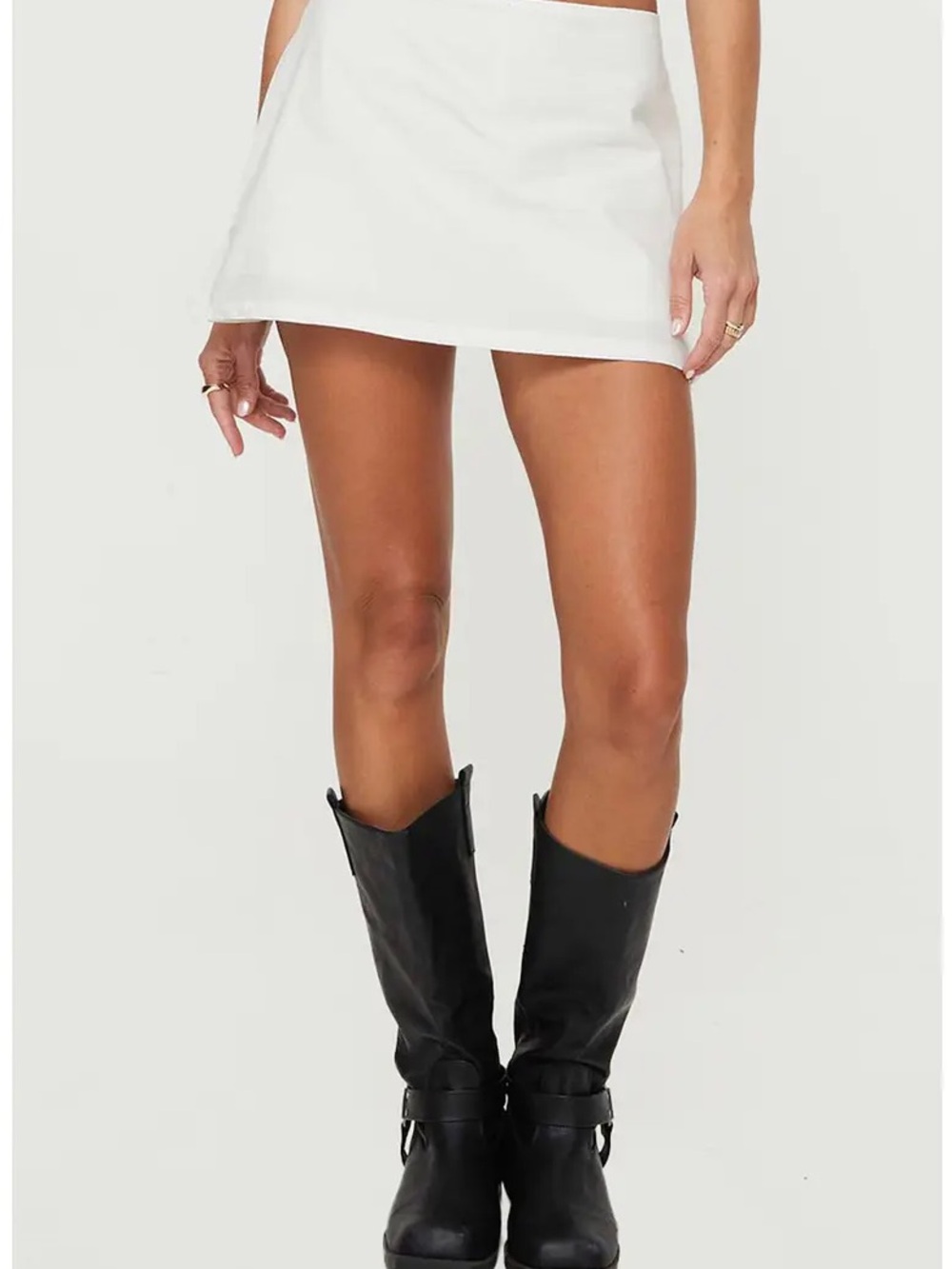 Princess Polly White Mini Skort